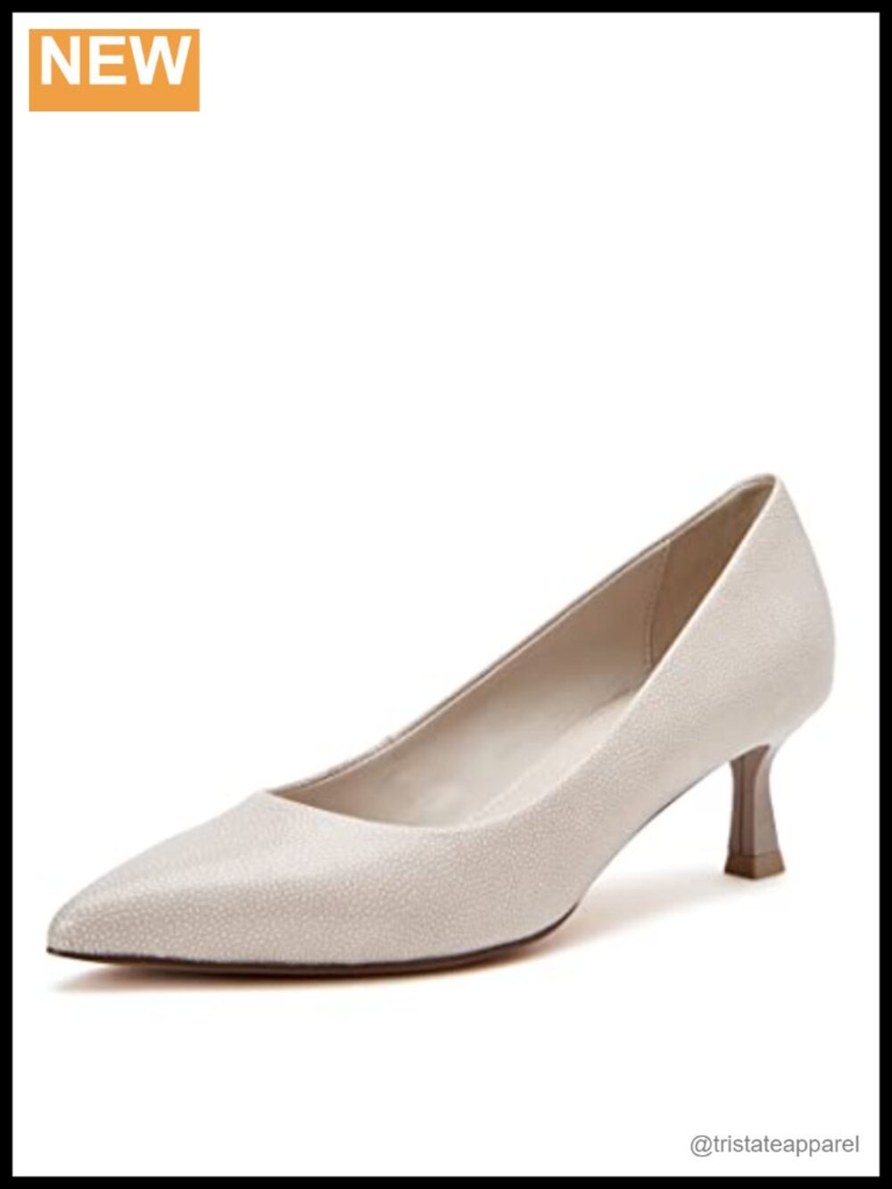 Katy Perry Golden Pump Flare Heel Closed Toe Slip-On Formal Dance Shoe